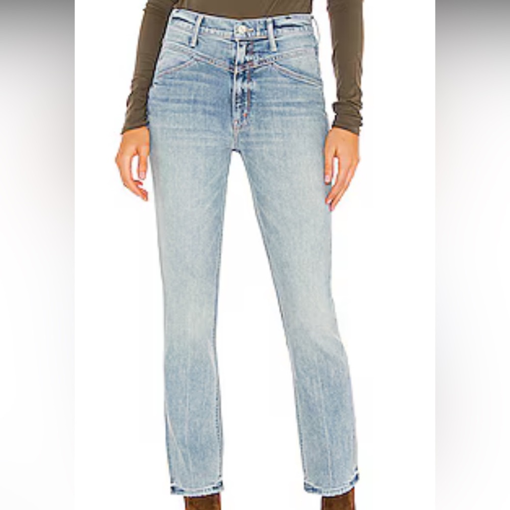 Mother The Dazzler Yoke Front Ankle in Wild Calling